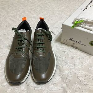 Robert Graham Picabia Sneakers, Olive. Size 12. NIB